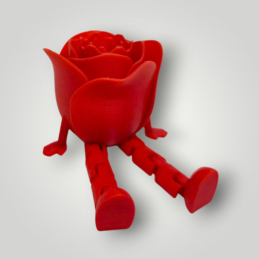 Rosa Eterna Articulada 3D | San Valentín