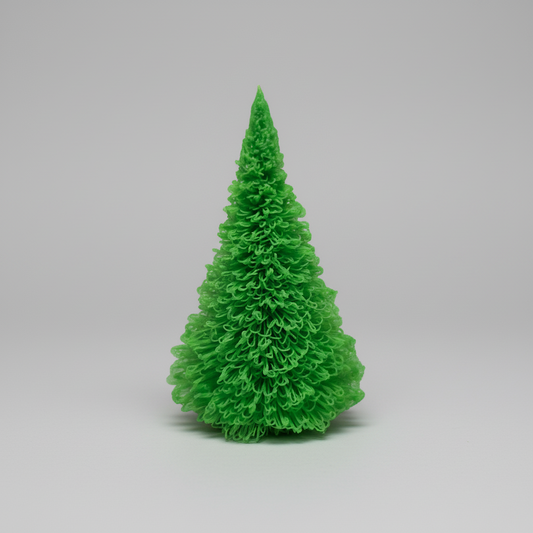 Mini Árbol de Navidad 3D Verde | Efecto Hilo