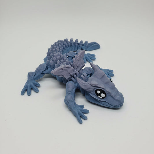 Mini Dragón de Roca Articulado 3D | Juguete Antiestrés