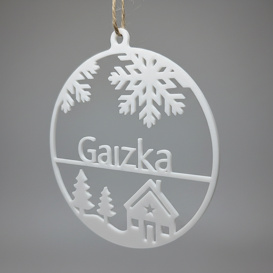 Adorno Colgante para Árbol Navideño | Personalizado con Nombre 3D