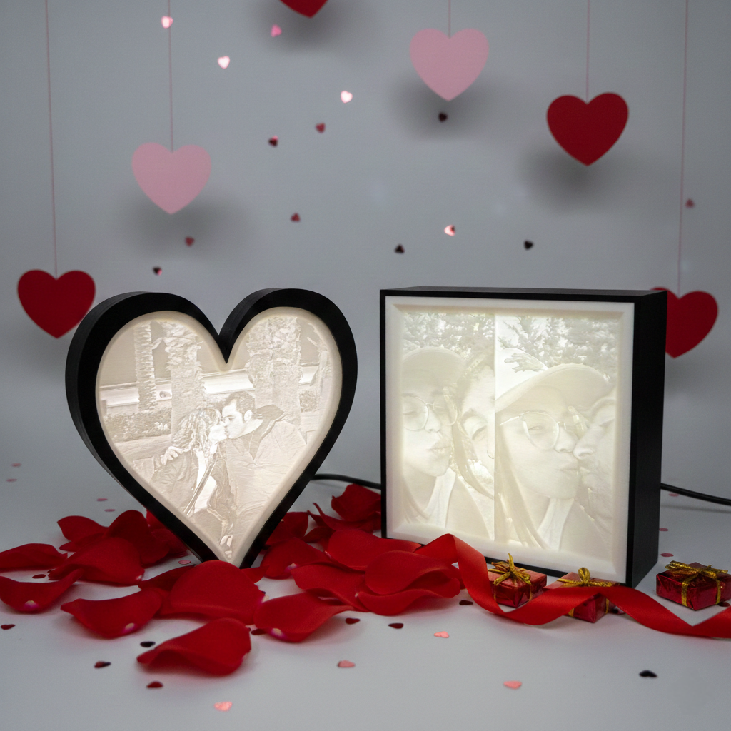 Litofanía 3D "Luz de Amor" Personalizada | Edición San Valentín