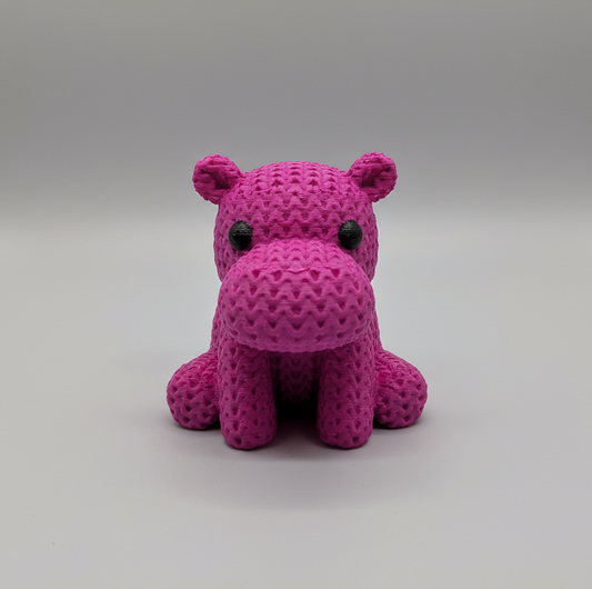 Hipopótamo "Amigurumi" 3D | Decoración Cute