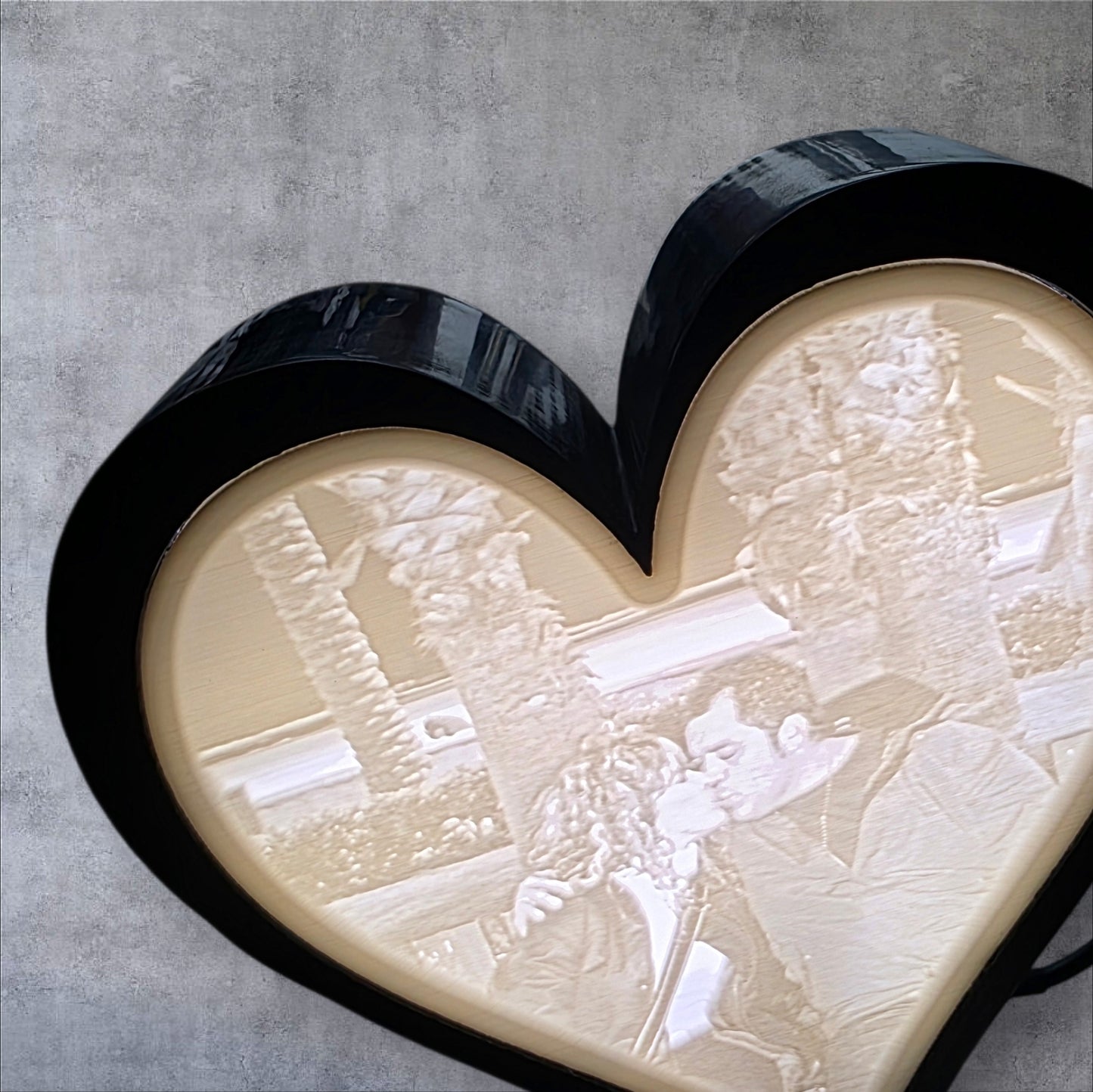 Litofanía 3D "Luz de Amor" Personalizada – Edición San Valentín