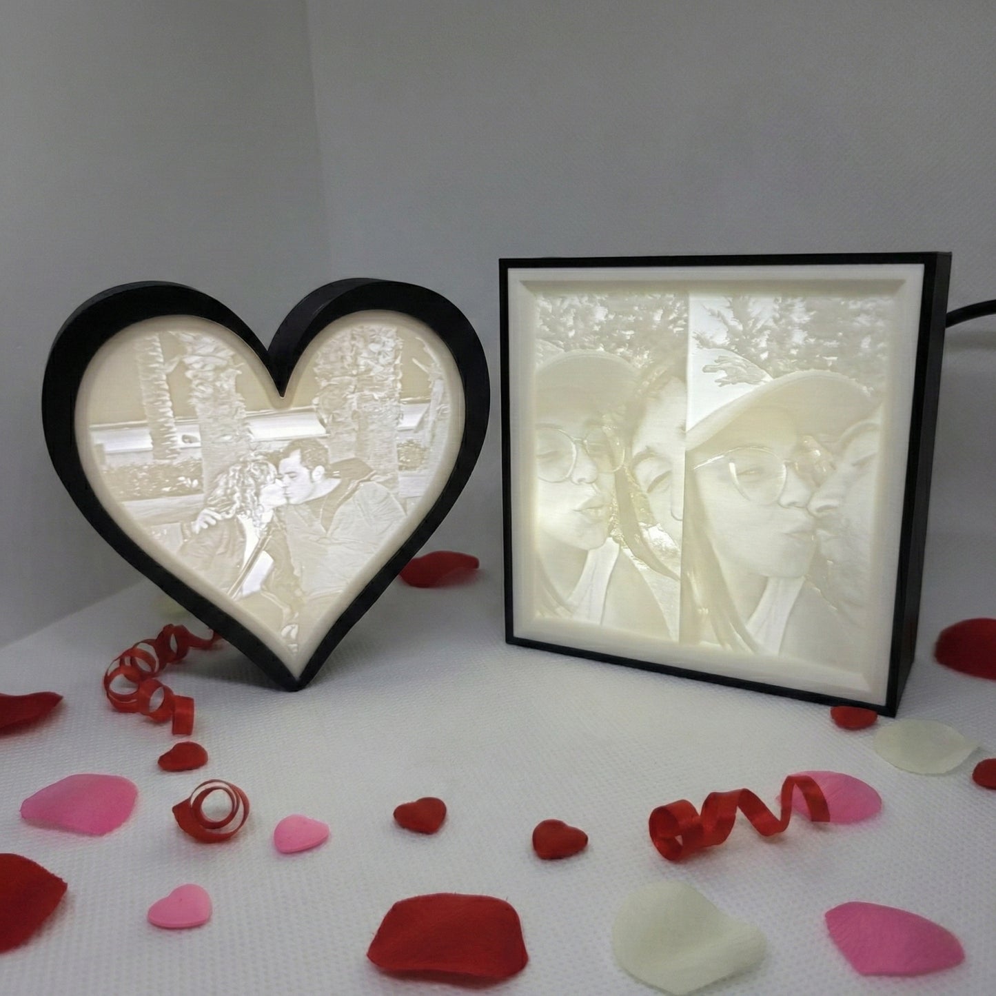 Litofanía 3D "Luz de Amor" Personalizada – Edición San Valentín