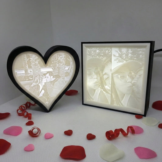 Litofanía 3D "Luz de Amor" Personalizada – Edición San Valentín