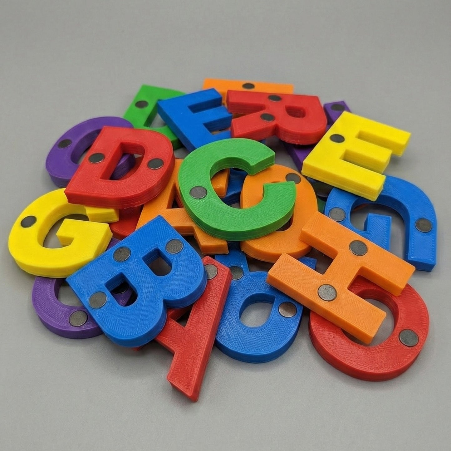 Pack Abecedario Completo (A-Z) | Letras Magnéticas 3D Multicolor