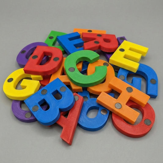 Pack Abecedario Completo (A-Z) | Letras Magnéticas 3D Multicolor