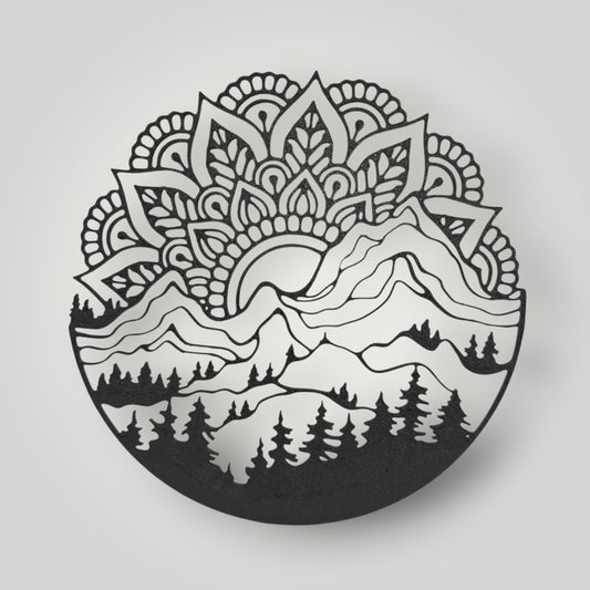 Mandala Alpino | Wall Art 3D Minimalista