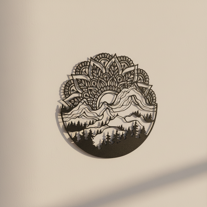Mandala Alpino | Wall Art 3D Minimalista
