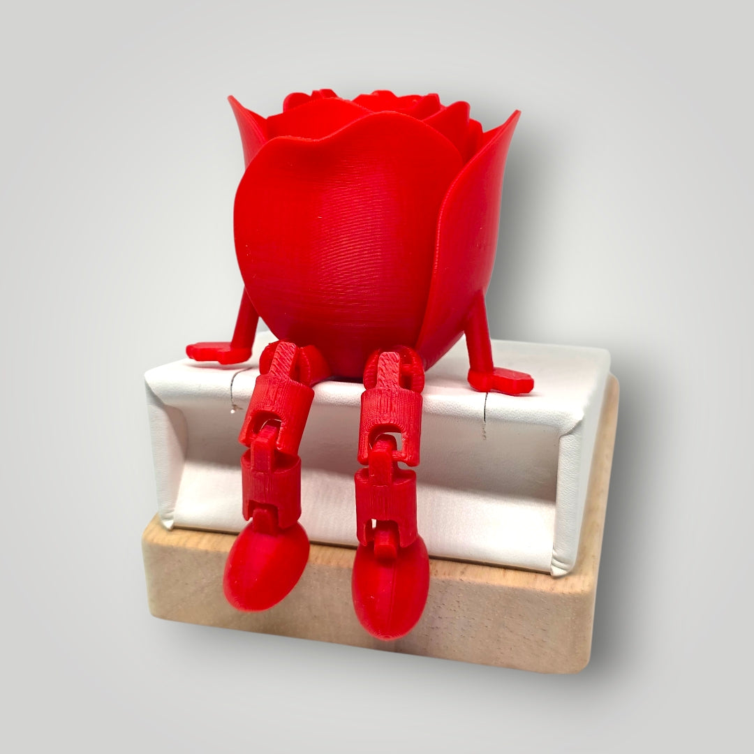 Rosa Eterna Articulada 3D | San Valentín