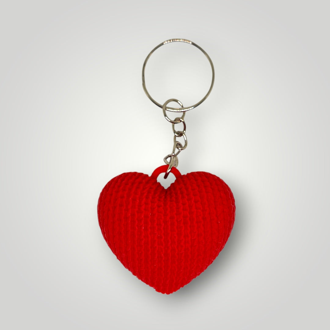 Llavero Corazón "Amigurumi" 3D | San Valentín