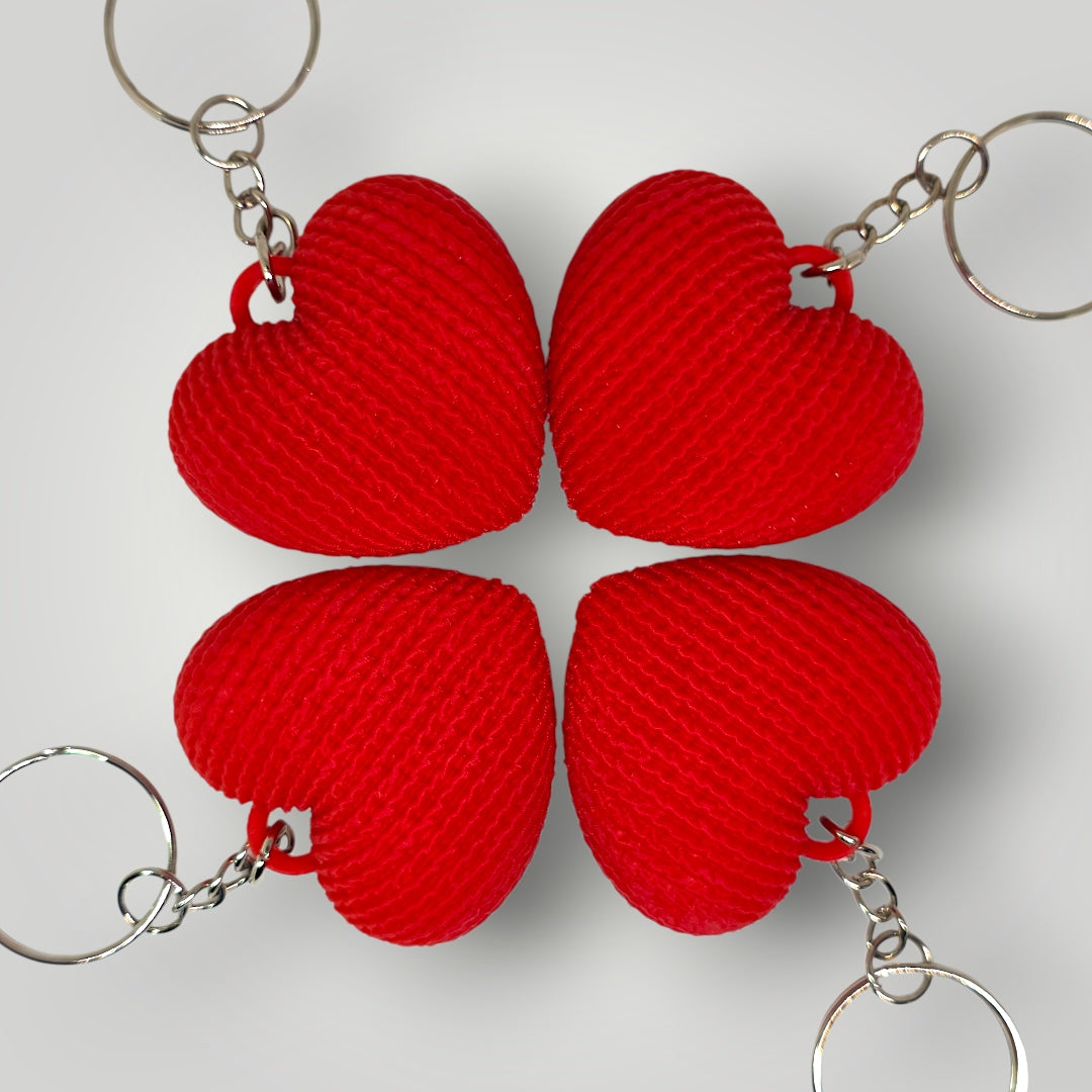 Llavero Corazón "Amigurumi" 3D | San Valentín